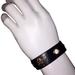 Tory Burch Jewelry | Auth Tory Burch Signature Logo & Leather Cuff | Color: Black/Gold | Size: Os