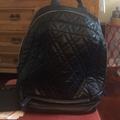Zara Bags | Black Patterned Vegan Backpack | Color: Black | Size: Os