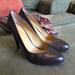 Nine West Shoes | Brown Leather 4” Heels | Color: Brown | Size: 7.5