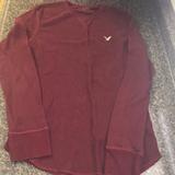 American Eagle Outfitters Shirts | 2/10$ Ae Men’s Thermal Shirt | Color: Red | Size: M