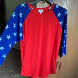 Lularoe Tops | Americana Lularoe Randy Medium Bnwt | Color: Blue/Red | Size: M