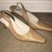 Nine West Shoes | Beige Slingback Nine West Heel!! | Color: Cream/Tan | Size: 8