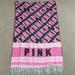 Pink Victoria's Secret Accessories | Brand New Without Tag Victoria's Secret Pink Scarf | Color: Black/Pink | Size: Os