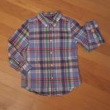 Ralph Lauren Shirts & Tops | Boy Size 7 Ralph Lauren Plaid Buttondown Shirt | Color: Blue | Size: 7b
