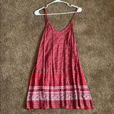 American Eagle Outfitters Dresses | Aeo Red Patterned Dress | Color: Red | Size: Xs