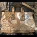 Coach Bags | Authentic Coach Tote - Brown, Taupe, Silver | Color: Silver/Tan | Size: Os