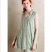 Anthropologie Tops | Anthropologie Tylho Button Shirtdress/Tunic Xs | Color: Green/White | Size: Xs