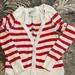 American Eagle Outfitters Sweaters | American Eagle Outfitters Button Up Sweater | Color: Red/White | Size: Sp
