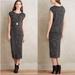Anthropologie Dresses | Anthropologie Dolan Siphon Left Coast Gray Short Sleeve Space Dyed Maxi Dress | Color: Black/Gray | Size: L