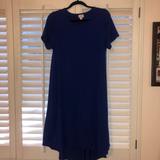 Lularoe Dresses | Blue Lularoe Carly Dress | Color: Blue | Size: M