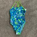 Nike Swim | Bright Multicolored One Piece Swimsuit- Nike Nwot | Color: Blue/Yellow | Size: 6