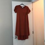 Lularoe Dresses | Burnt Orange Lularoe Carly Dress | Color: Orange | Size: Xs