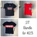 Levi's Shirts & Tops | Brand New Boys 2t Levi’s Shirt Bundle | Color: Black/Red | Size: 2tb