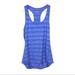 Athleta Tops | Athleta Heather Stripe Wildflower Chi Tank Size M | Color: Blue | Size: M