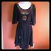 Anthropologie Dresses | Anthropologie Beaded Black Coverup Sundress | Color: Black | Size: S