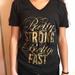 Adidas Tops | Black Adidas Workout Tee | Color: Black/Gold | Size: S