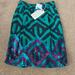 Anthropologie Skirts | Anthropologie Handmade Sequined Skirt | Color: Black/Green/Purple | Size: 4