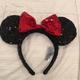 Disney Accessories | Authentic Disney Parks Minnie Mouse Headband | Color: Black | Size: Os