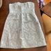 American Eagle Outfitters Dresses | American Eagle Strapless Dress | Color: Cream/Silver | Size: 10