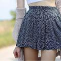 Brandy Melville Skirts | Brandy Melville 90s Ditsy Floral Luna Mini Skirt | Color: Black/Blue | Size: S