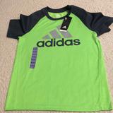 Adidas Shirts & Tops | Adidas Boys Shirt Size M 10/12 | Color: Gray/Green | Size: Mb