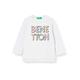 United Colors of Benetton Mädchen 3j70c14qy Kapuzenpullover, Snow White 074, 56