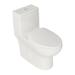 DeerValley Ally Dual-Flush Elongated Chair Height Floor Mounted One-Piece Toilet (Seat Included), in White | 27.95 H x 14.09 W x 28.75 D in | Wayfair