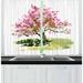 East Urban Home Japanese 55" 2 Piece Kitchen Curtain Set Polyester | 39 H x 55 W x 2.5 D in | Wayfair B445AD6EEA214337AB4063D288BF0992