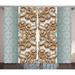 East Urban Home Diamond Abstract Semi-Sheer Rod Pocket Curtain Panels Polyester in Brown | 84 H in | Wayfair 64FA57A4DB944FB7AA75A208B615237C