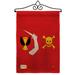 Breeze Decor Christopher Moody Coastal Pirate Impressions Decorative Vertical 2-Sided 19 x 13 in. Garden Flag in Red | 18.5 H x 13 W in | Wayfair