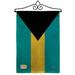 Breeze Decor Bahamas 2-Sided Burlap 19 x 13 in. Garden Flag in Black/Green | 18.5 H x 13 W x 1 D in | Wayfair BD-CY-GS-108341-IP-DB-02-D-US15-BD