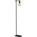 Ivy Bronx Nystrom 60" Arched Floor Lamp Metal in Black | 60.25 H x 6 W x 10.25 D in | Wayfair 9CE4AE0DCF3A48C0BC44D8C8D9C63AFF