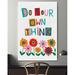 Zoomie Kids Positive Power III - Picture Frame Textual Art Print on Paper in Red/White/Yellow | 27 H x 18 W x 1.5 D in | Wayfair