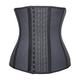 SHAPERX Waist Trainer for Women Latex Underbust Waist Corsets Cincher Hourglass Body Shaper Sports Girdle, Black Breathable Latex, Medium