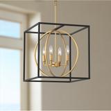 Possini Euro Sydney 16 1/2" Wide Black 4-Light Foyer Pendant Light