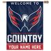 WinCraft Washington Capitals Personalized 27'' x 37'' Single-Sided Vertical Banner