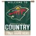 WinCraft Minnesota Wild Personalized 27'' x 37'' Single-Sided Vertical Banner