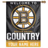 WinCraft Boston Bruins Personalized 27'' x 37'' Single-Sided Vertical Banner