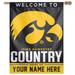 WinCraft Iowa Hawkeyes Personalized 27'' x 37'' Single-Sided Vertical Banner