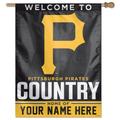 WinCraft Pittsburgh Pirates Personalized 27'' x 37'' Single-Sided Vertical Banner