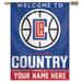 WinCraft LA Clippers Personalized 27'' x 37'' Single-Sided Vertical Banner