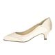 Rainbow Club Brautschuhe Hollie - Ivory Satin - Pumps Größe 38 EU 5 UK Damen