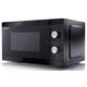 SHARP YC-MS01U-B Compact 20 Litre 800W Manual control Microwave, 5 power levels, defrost function, LED cavity light - Black