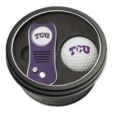TCU Horned Frogs Divot Tool & Golf Ball Personalized Tin Gift Set