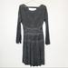 Anthropologie Dresses | Anthropologie Amadi Long Sleeve Dress Size Xs | Color: Black/Gray | Size: Xs