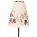 Anthropologie Skirts | Anthropologie Karen Nicol Cream Floral Skirt 4 | Color: Cream | Size: 4