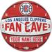 WinCraft LA Clippers Personalized 14'' Round Wall Clock