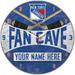 WinCraft New York Rangers Personalized 14'' Round Wall Clock