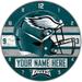 WinCraft Philadelphia Eagles Personalized 14'' Round Wall Clock