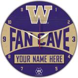 WinCraft Washington Huskies Personalized 14'' Round Wall Clock